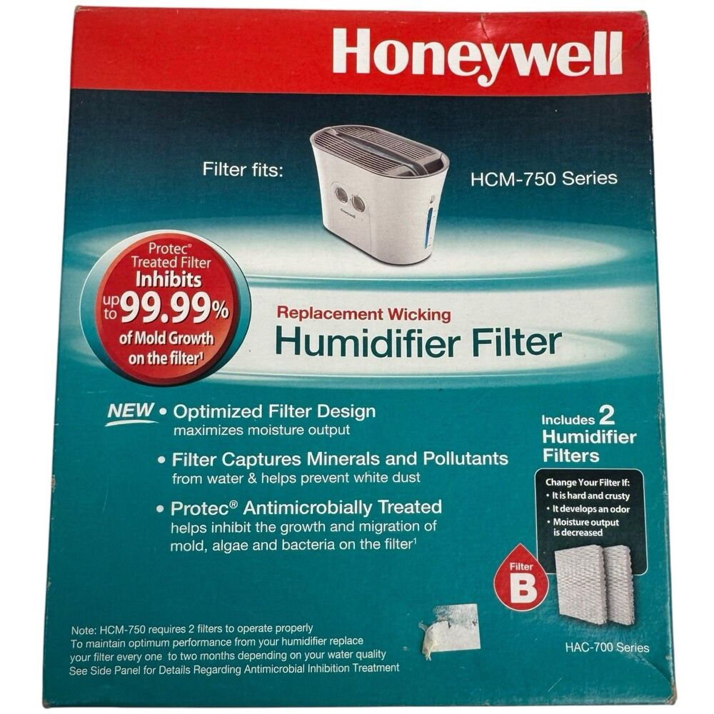 Honeywell HAC-700 Replacement Wicking Humidifier Filter B 2-Pack HCM-750 Series‎